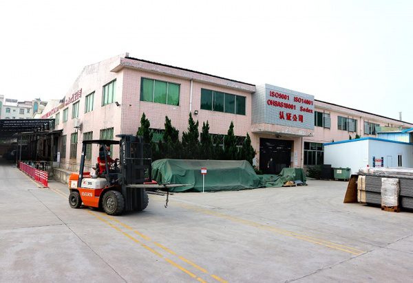 Exterior outlook of GP Metal Wares Dongguan factory, manufacturing plant for custom metal retail POS display racks