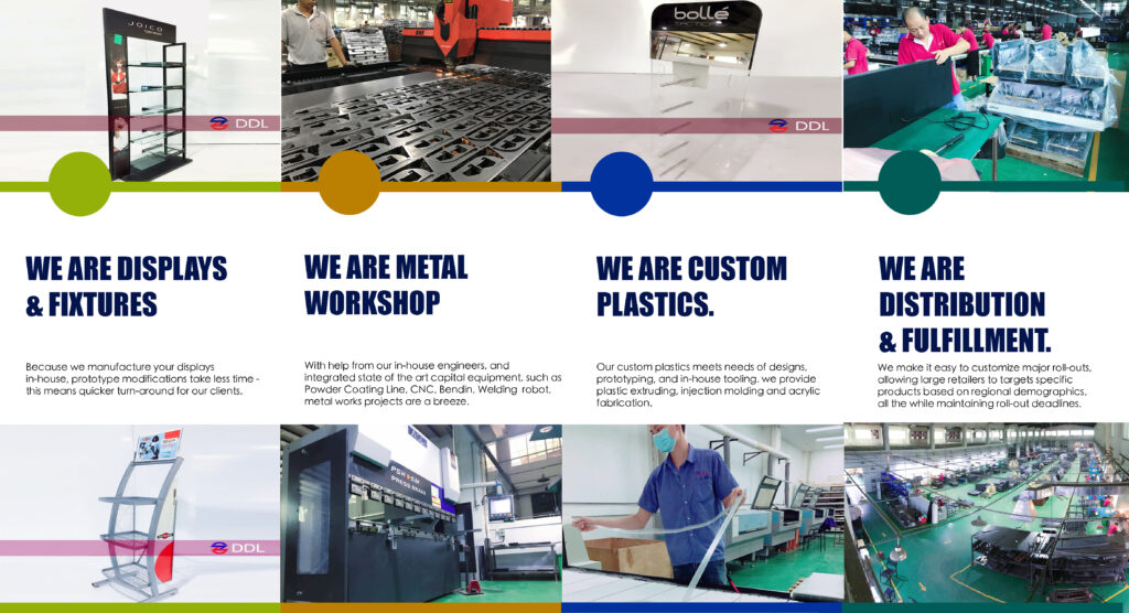Pre-production sample making process for custom retail POP display racks
